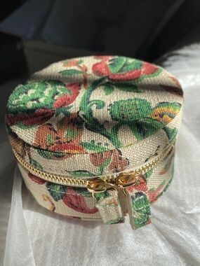 Sezane Small Floral Jewelry Case